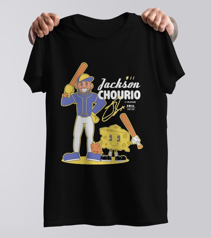 Jackson Chourio Milwaukee Brewers Player Cartoon Cheese T-Shirt