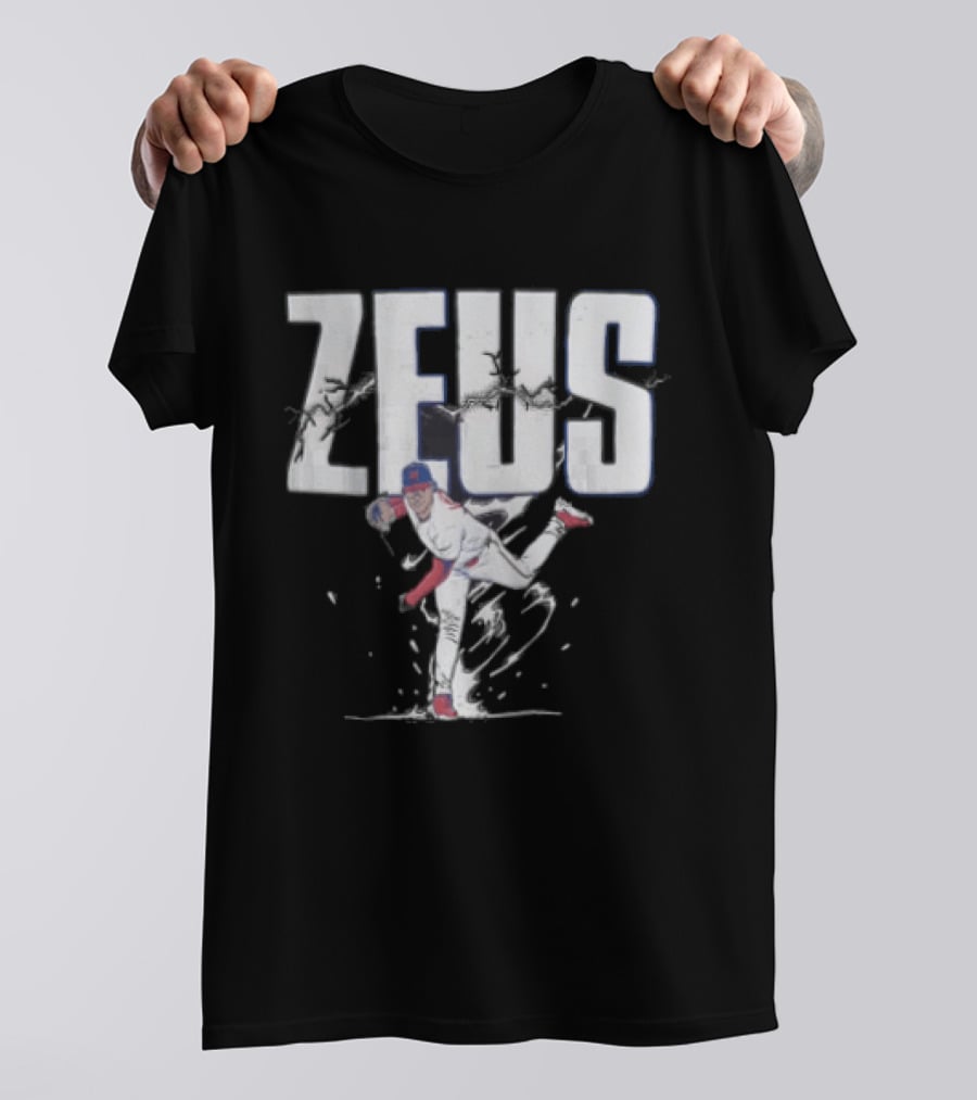 Jesus Luzardo Zeus Baseball Pitching Pose Sports T-Shirt