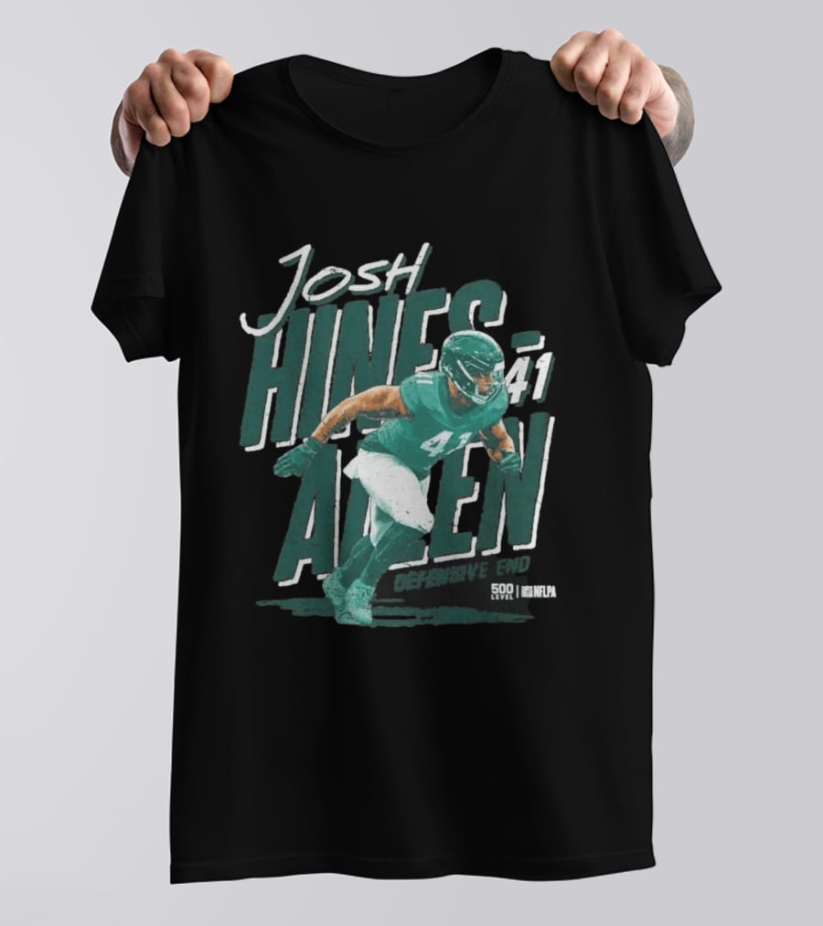 Josh Hines Allen 41 Defensive End NFLPA 500 Level T-Shirt