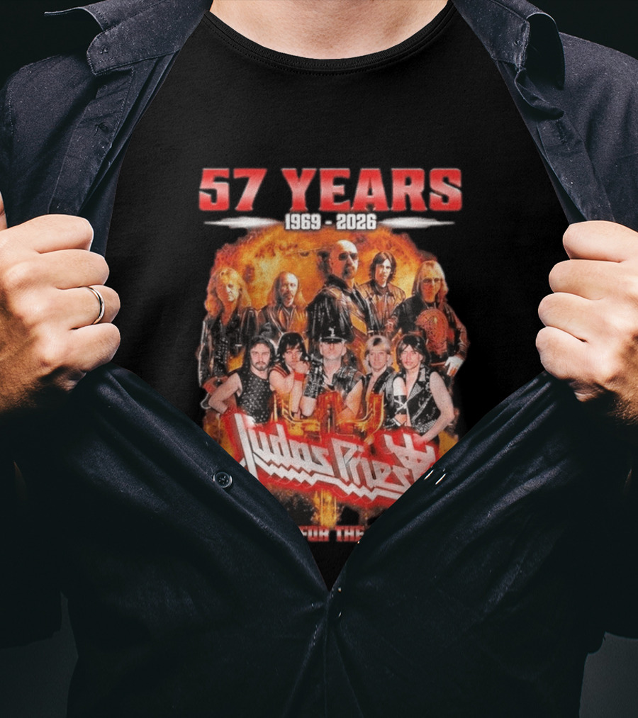 Judas Priest 57 Years 1969 2026 Thank You For The Memories T-Shirt