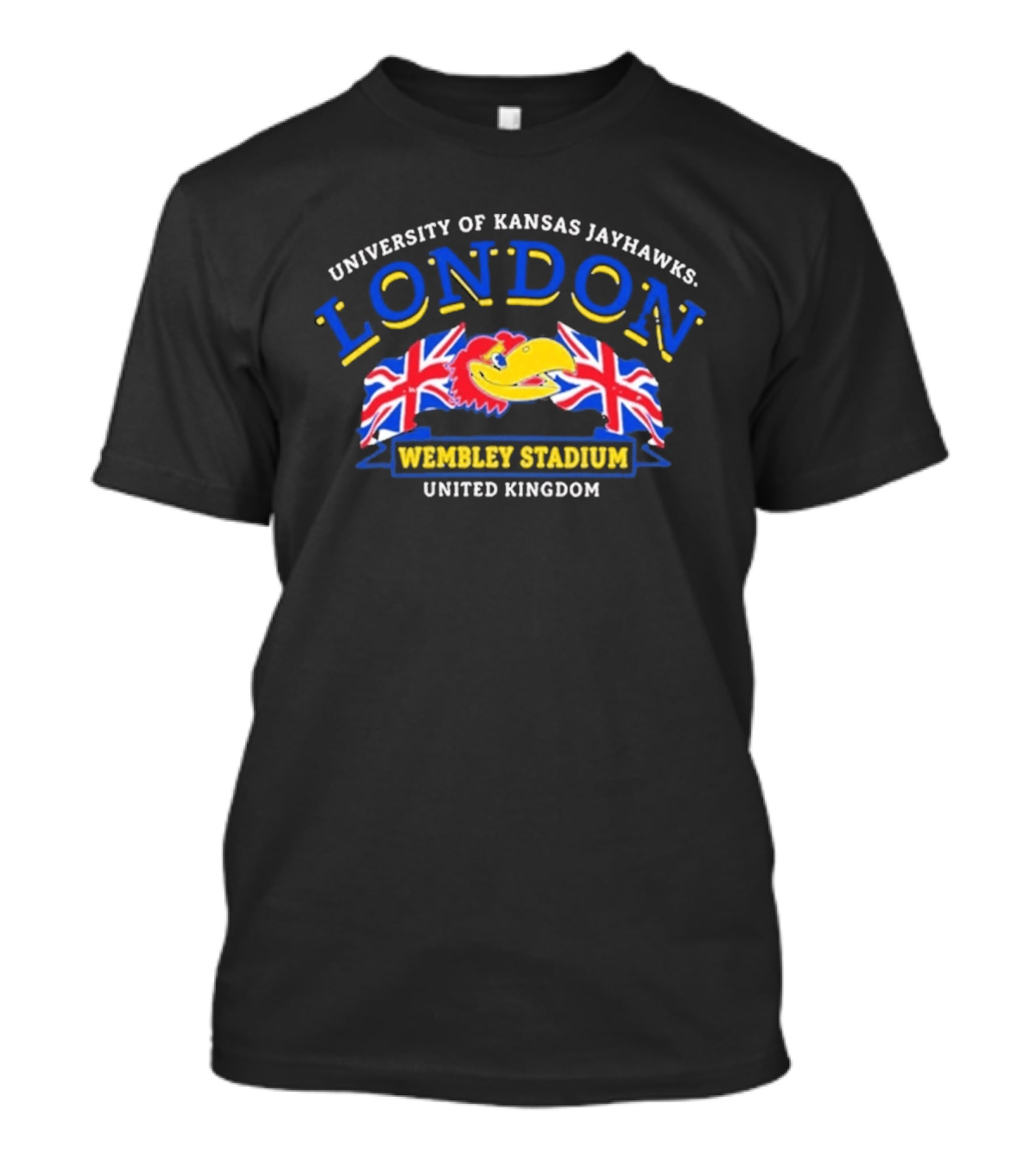 University Of Kansas Jayhawks London Wembley Stadium United Kingdom T-Shirt