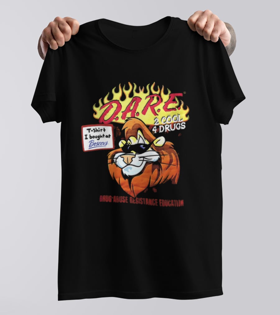 D.A.R.E. Is Cool 4 Drugs Lions Drug Abuse Resistance Education T-Shirt