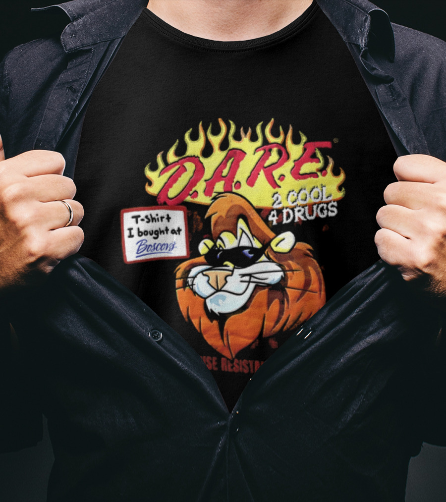 D.A.R.E. Is Cool 4 Drugs Lions Drug Abuse Resistance Education T-Shirt