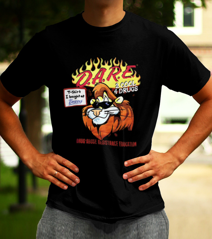 D.A.R.E. Is Cool 4 Drugs Lions Drug Abuse Resistance Education T-Shirt