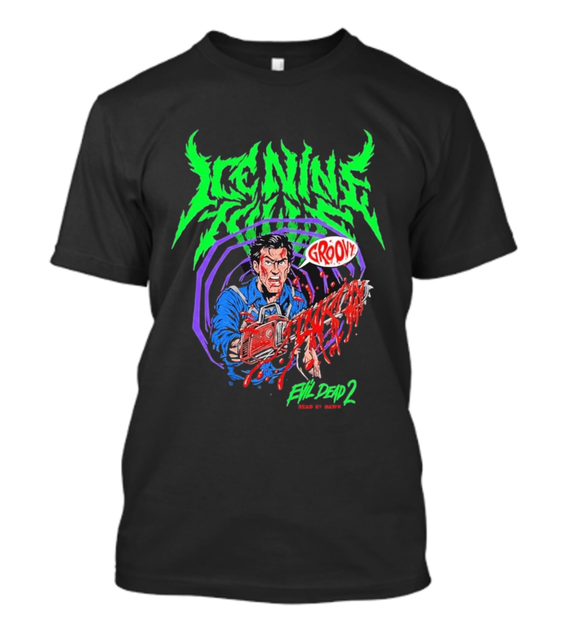 Ice Nine Kills Groovy Evil Dead 2 Blood Guts 2026 T-Shirt