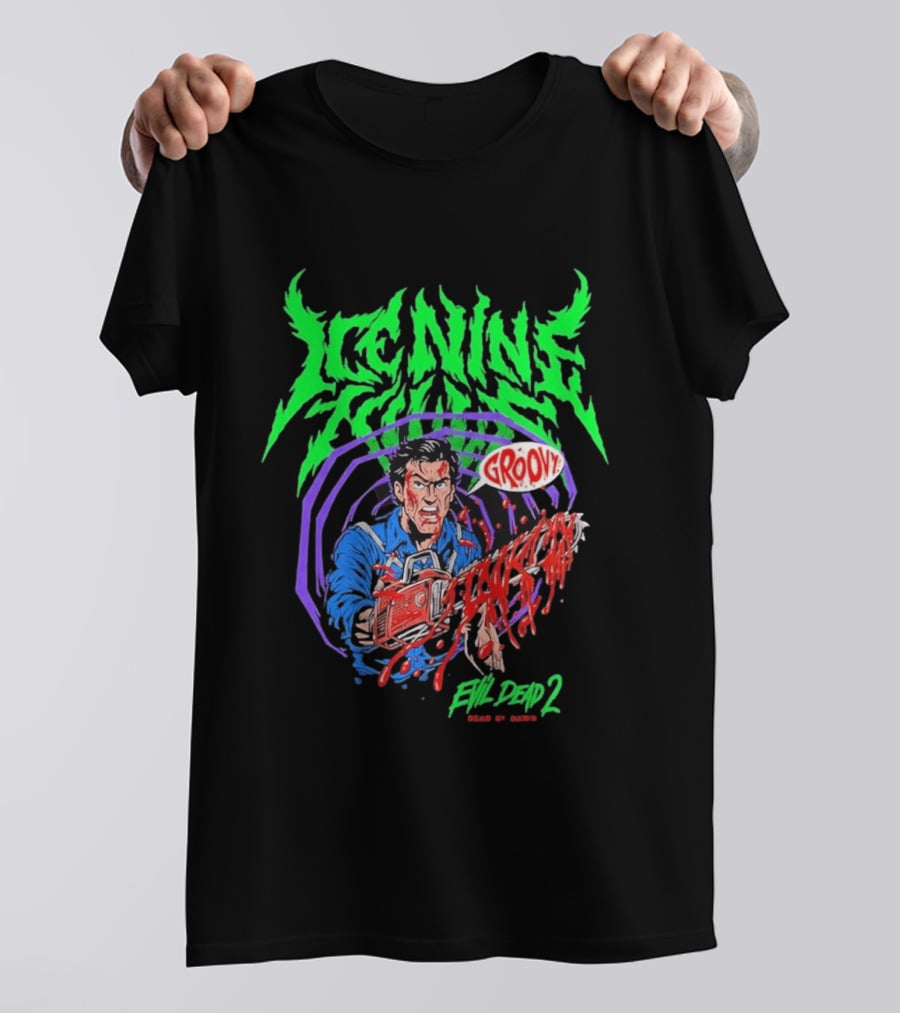 Ice Nine Kills Groovy Evil Dead 2 Blood Guts 2026 T-Shirt