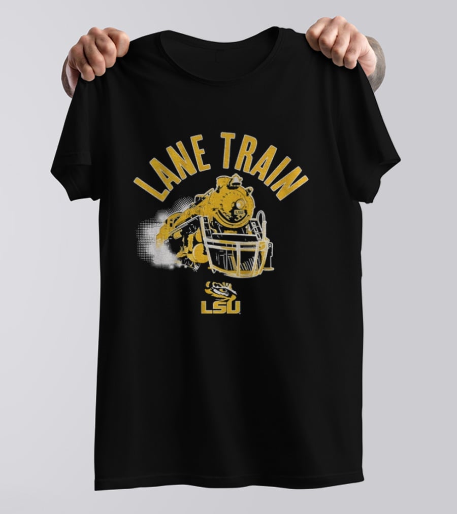 LSU Lane Train Football Helmet Lane Kiffin T-Shirt