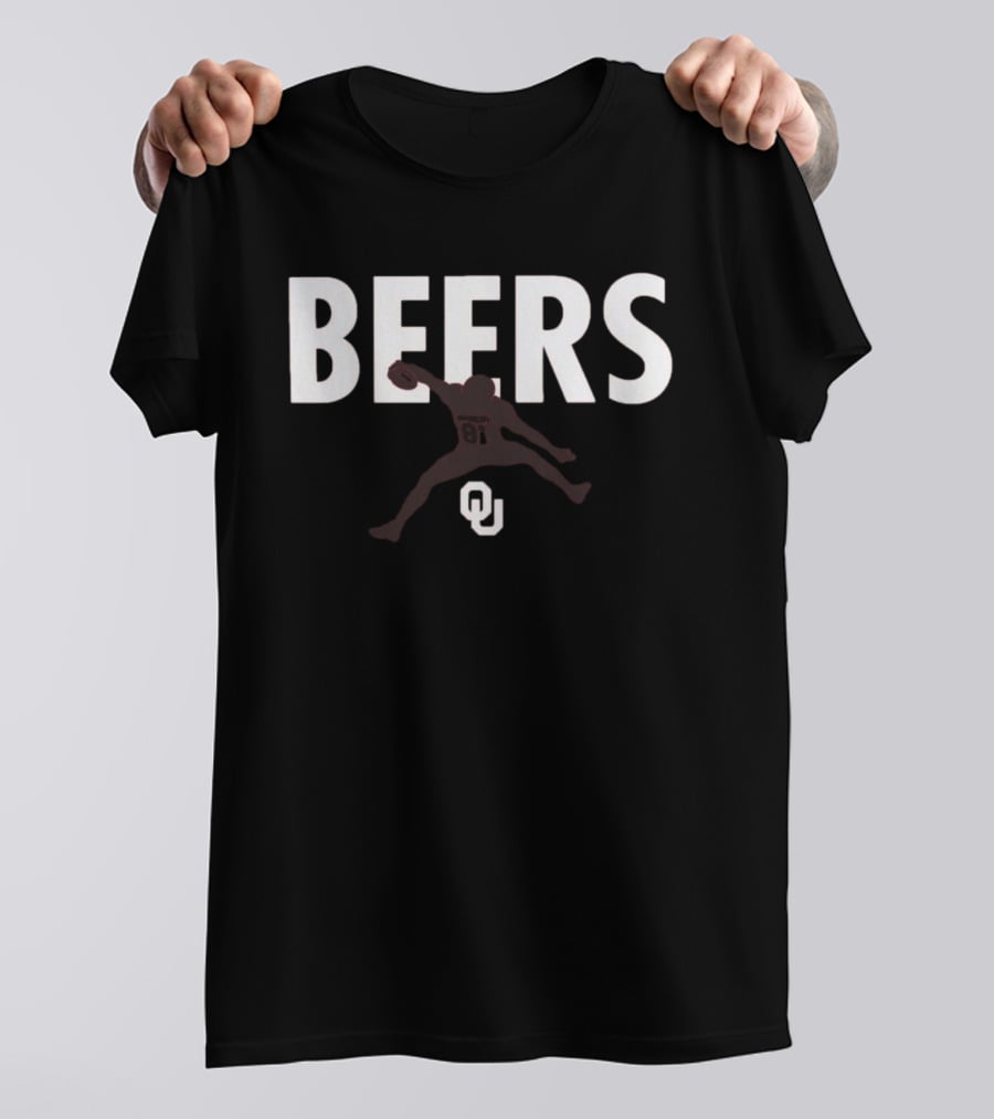 Rocky Beers Hurdle OU Football Leap T-Shirt