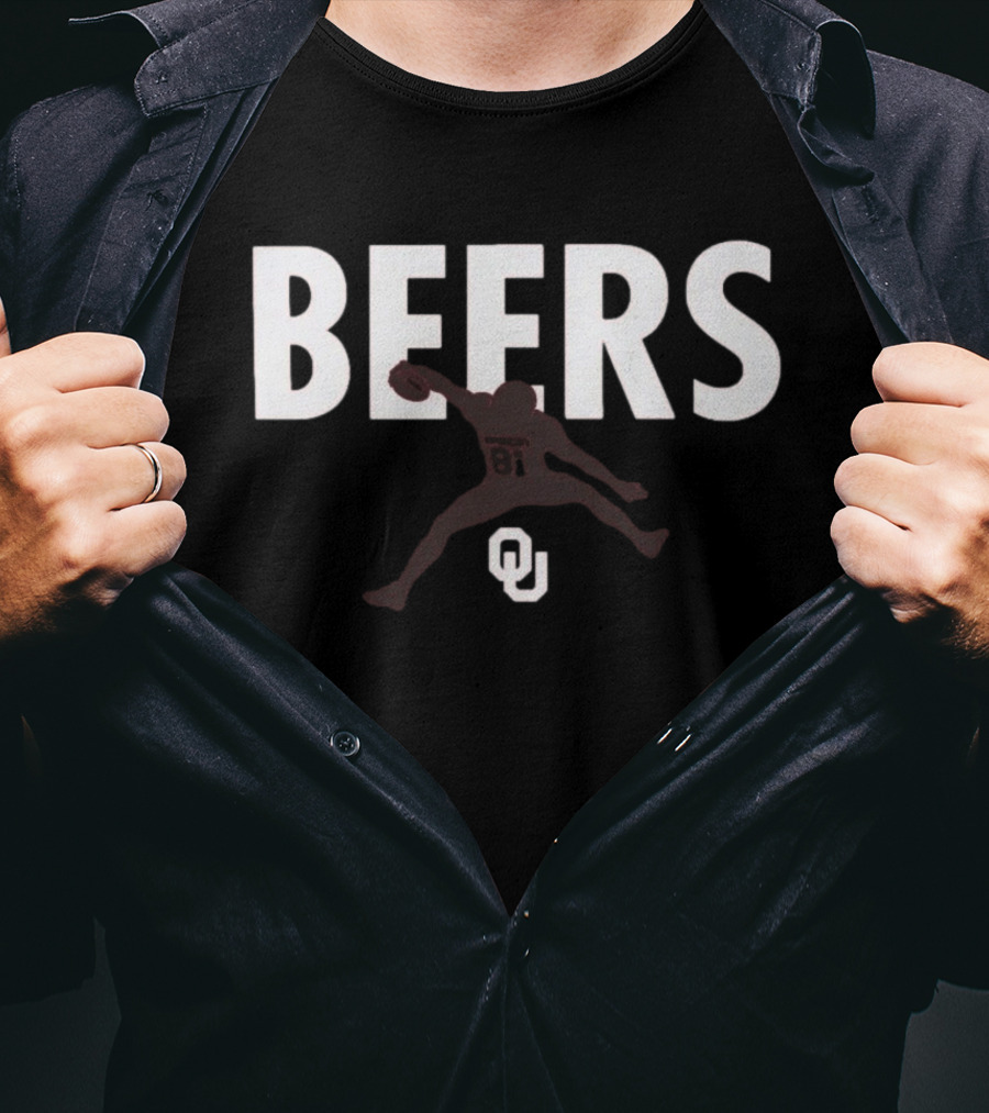 Rocky Beers Hurdle OU Football Leap T-Shirt