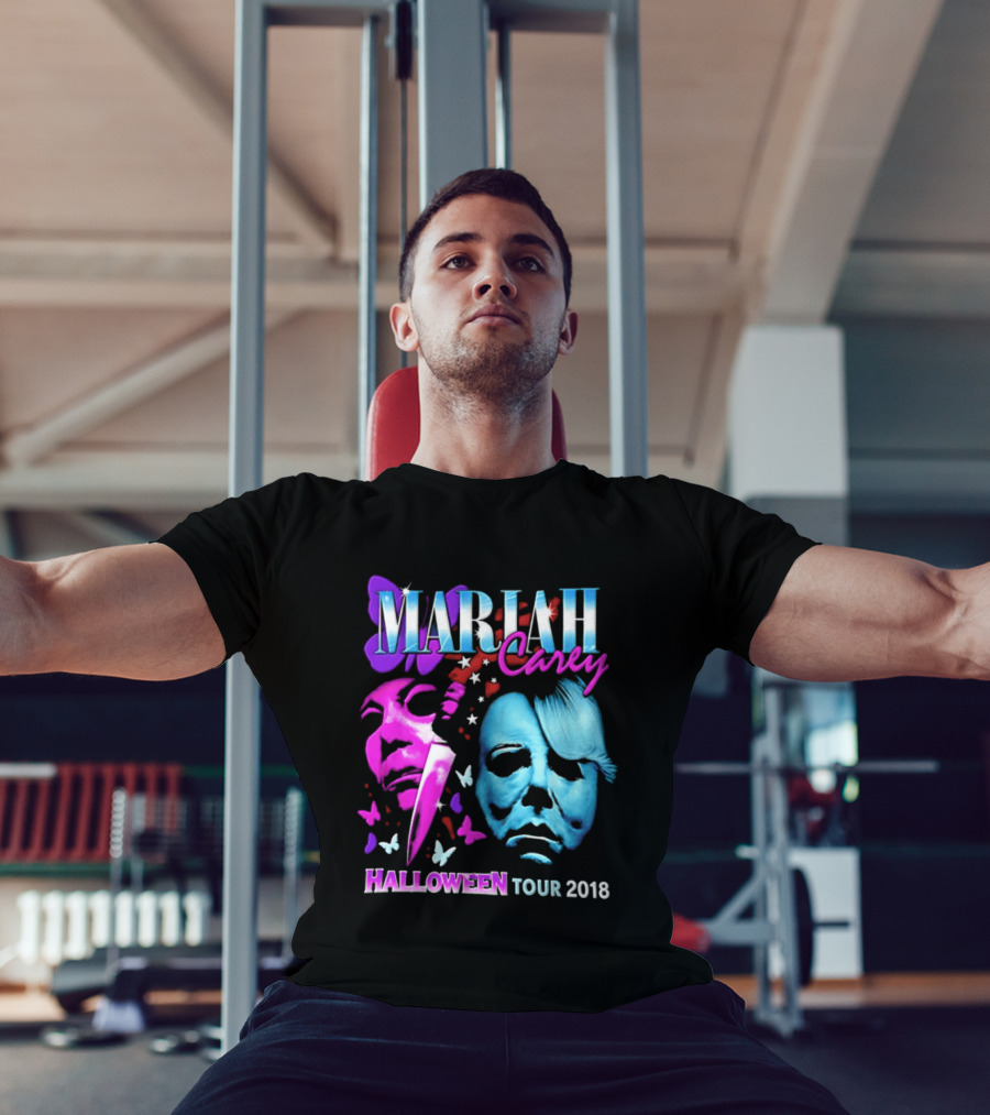 Mariah Carey Halloween Tour 2018 Pop Music Butterfly Mask Knife T-Shirt