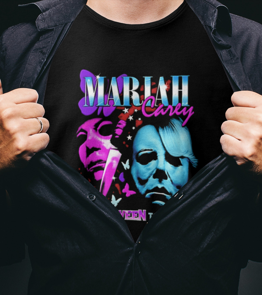Mariah Carey Halloween Tour 2018 Pop Music Butterfly Mask Knife T-Shirt