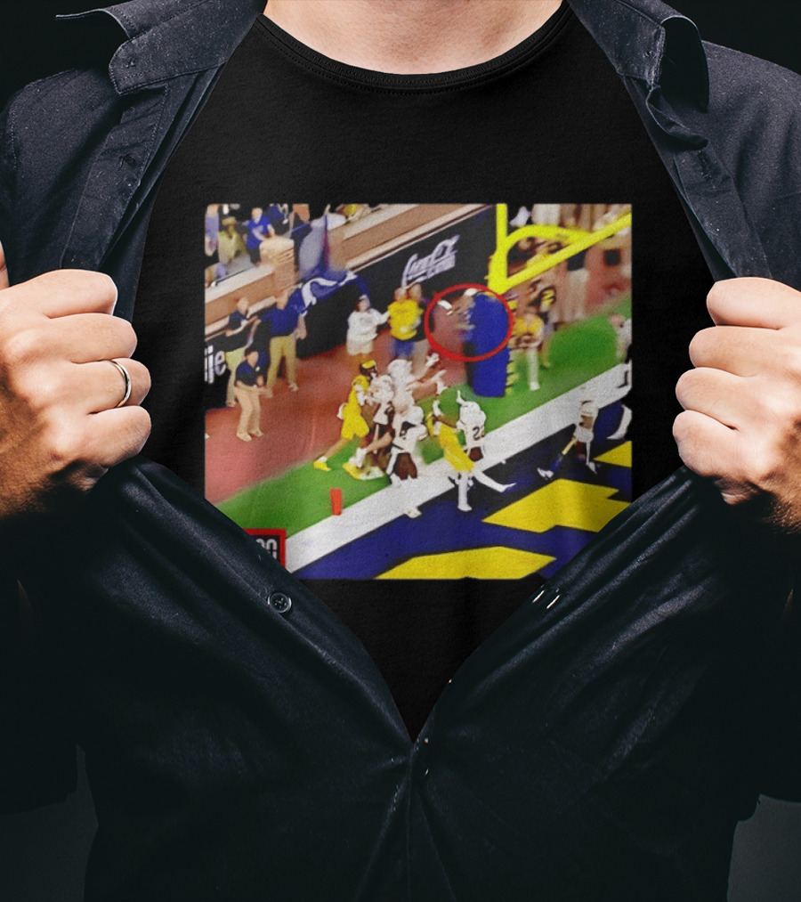 Michigan Vs WSU Match Ending Moment With 0 00 Seconds On T-Shirt