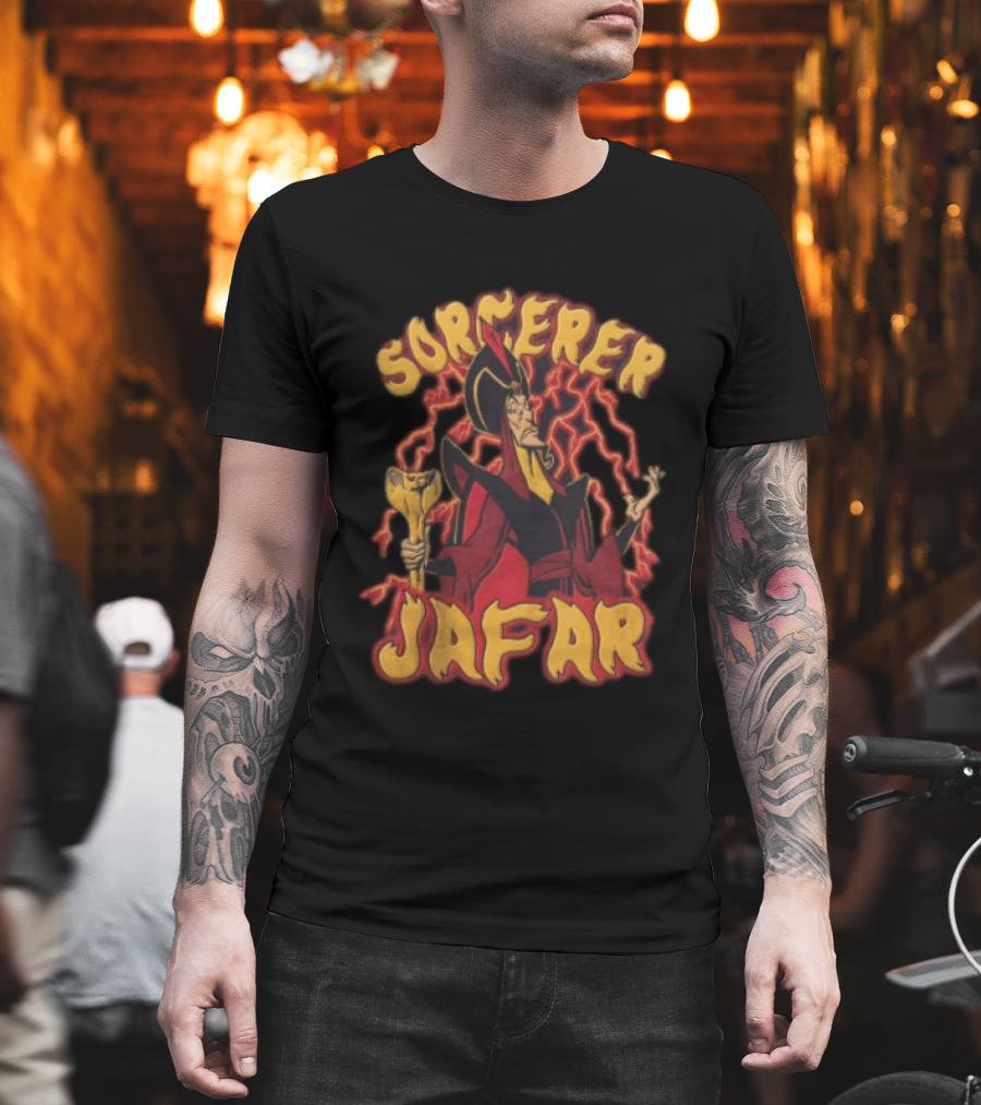 Sorcerer Jafar Aladdin Villain Magic Staff Power T-Shirt