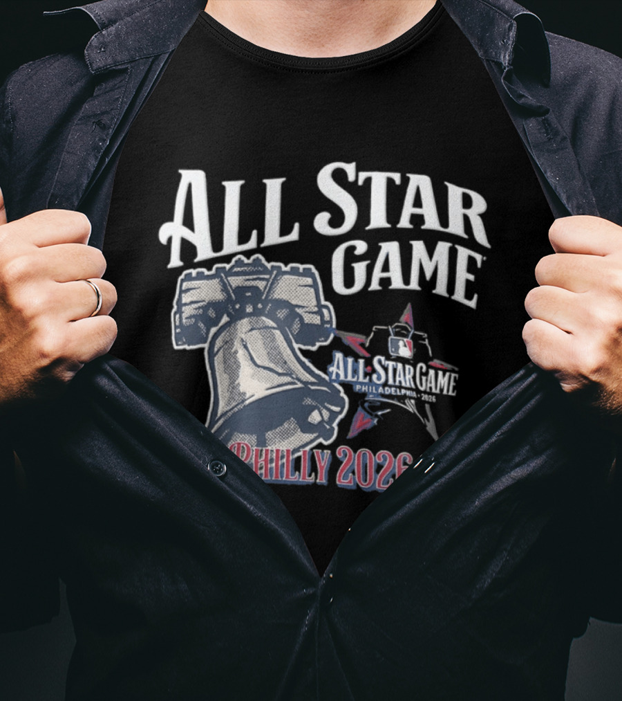 MLB Philadelphia Phillies All Star Game Liberty Bell Philly 2026 T-Shirt