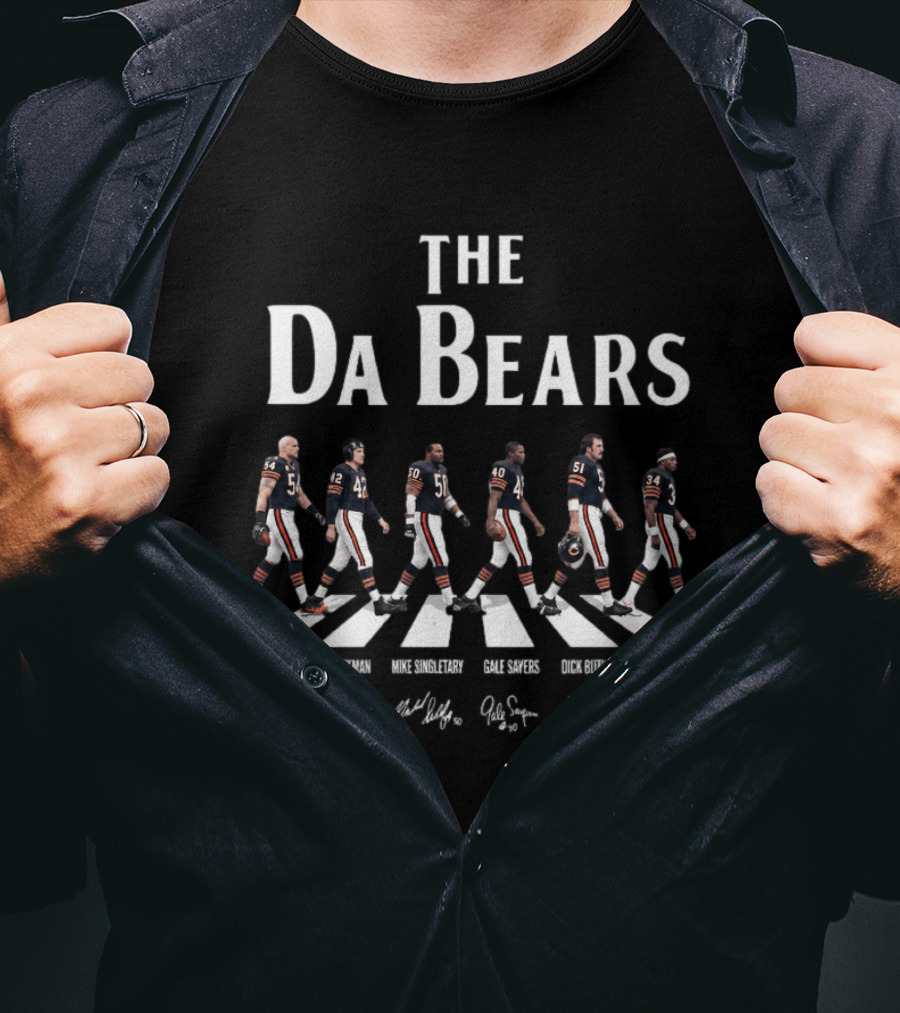 The Da Bears Urlacher Singletary Hester Peyton Chicago Football Legends T-Shirt