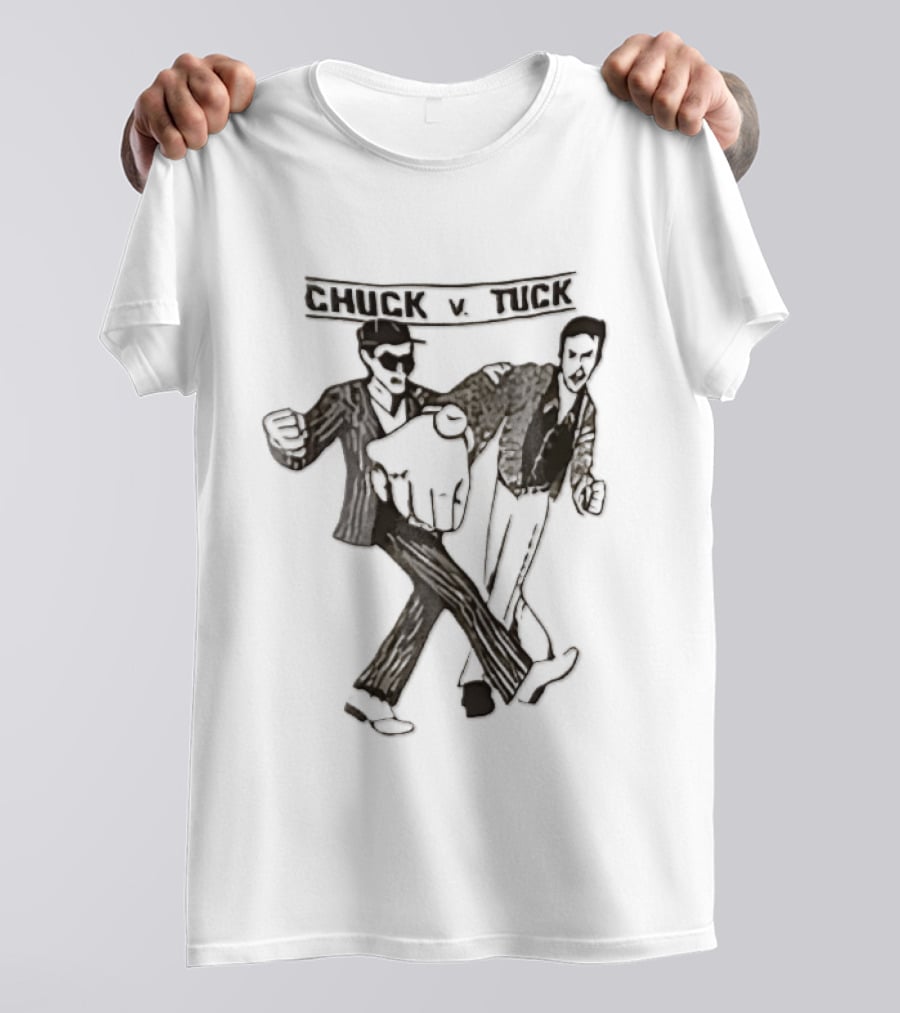 Chuck V Tuck Dancing Cartoon Line Duo T-Shirt