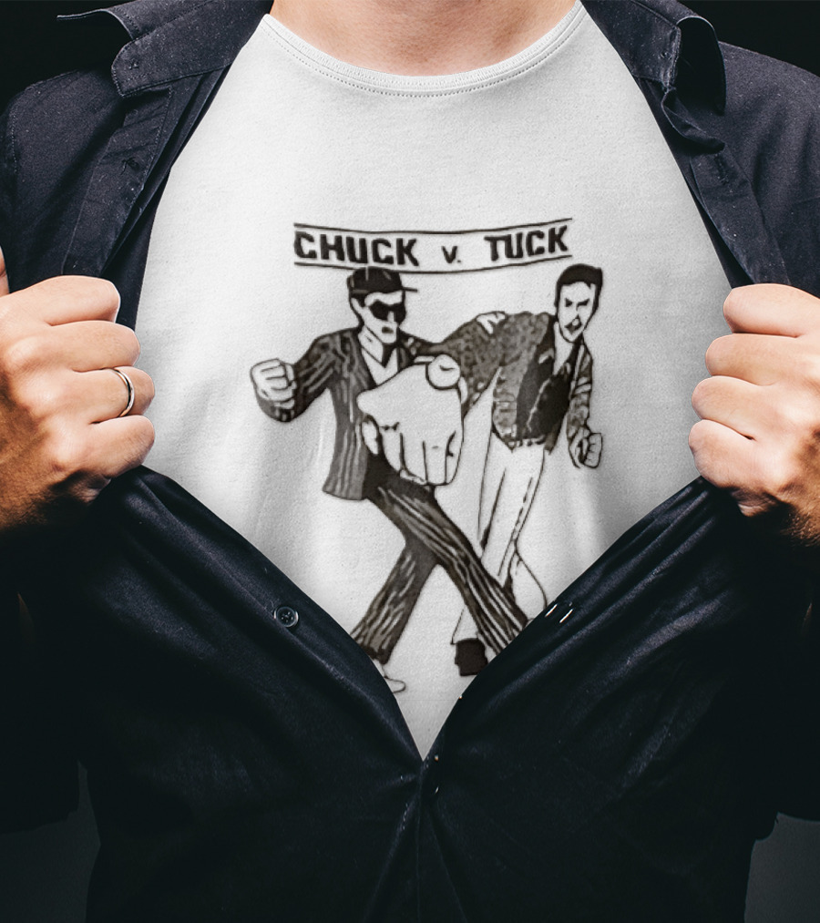 Chuck V Tuck Dancing Cartoon Line Duo T-Shirt