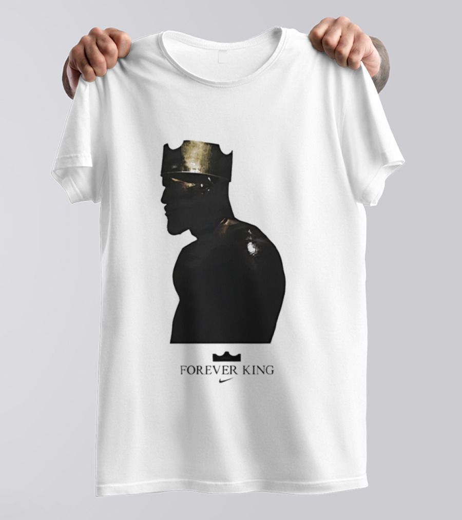 LeBron James Forever King Gold Crown Silhouette Nike T-Shirt