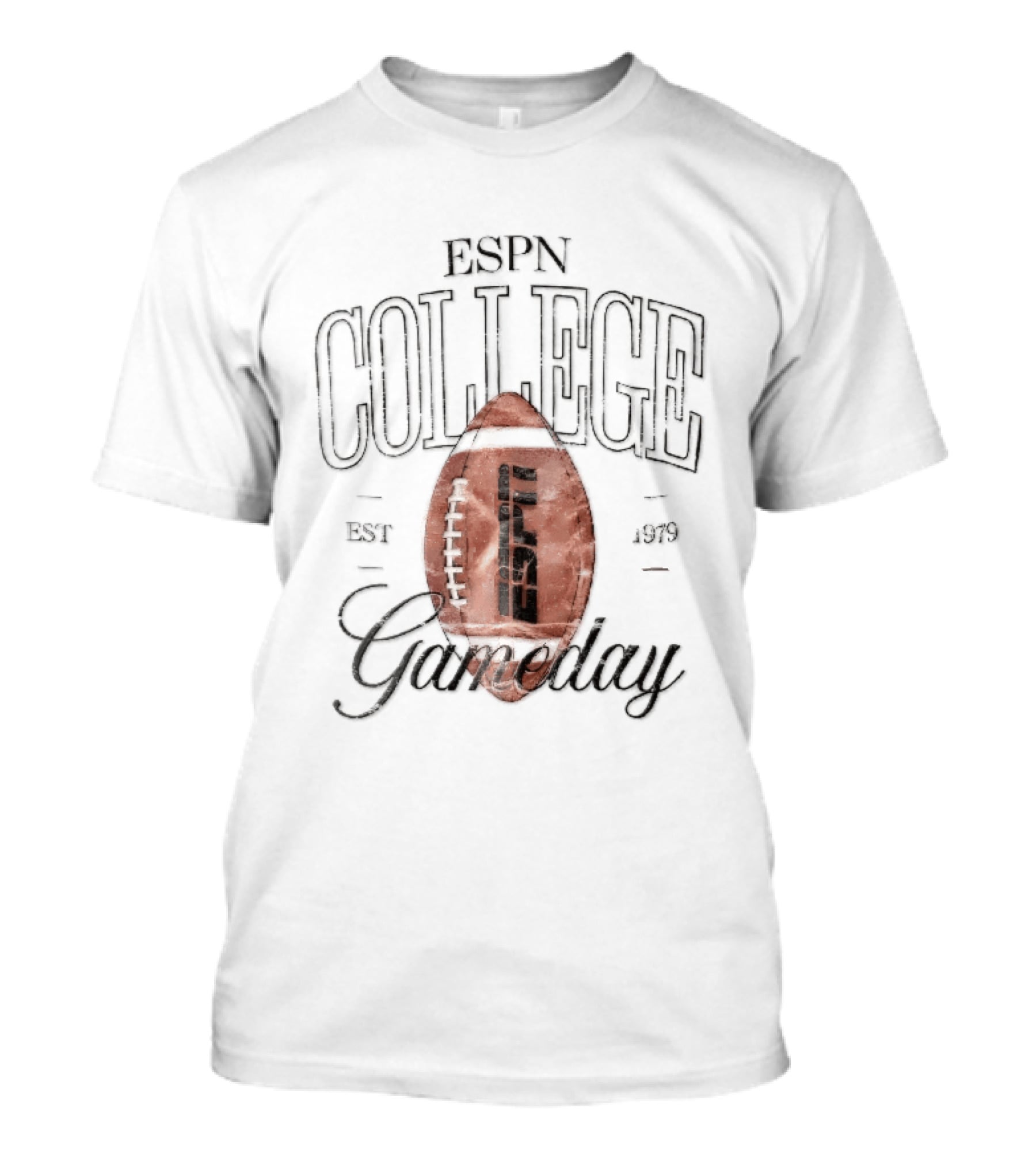ESPN College Gameday Established 1979 Distressed Football T-Shirt