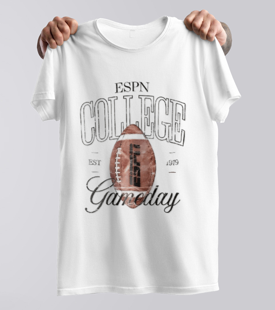 ESPN College Gameday Established 1979 Distressed Football T-Shirt
