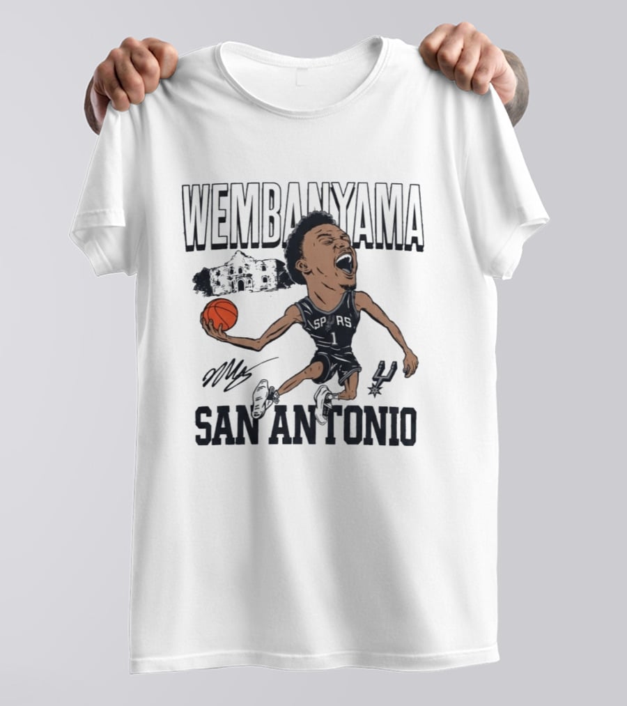 Wembanyama San Antonio Basketball Spurs Texas T-Shirt