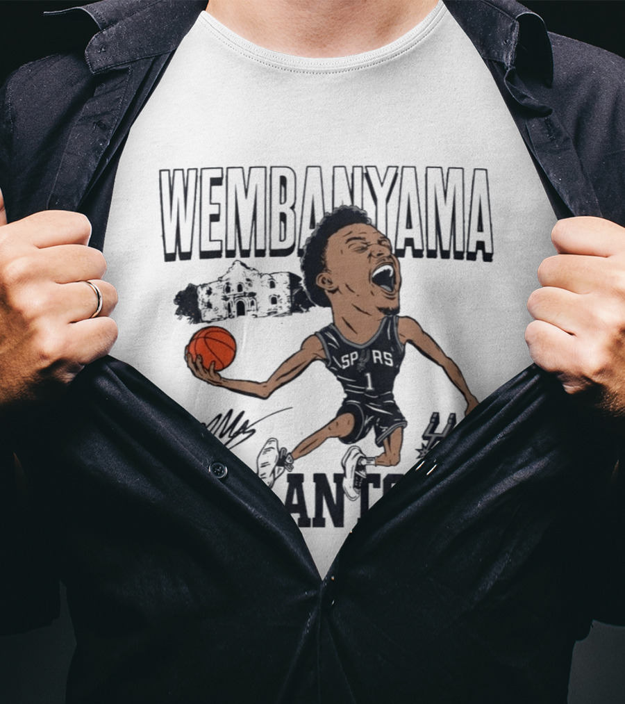 Wembanyama San Antonio Basketball Spurs Texas T-Shirt