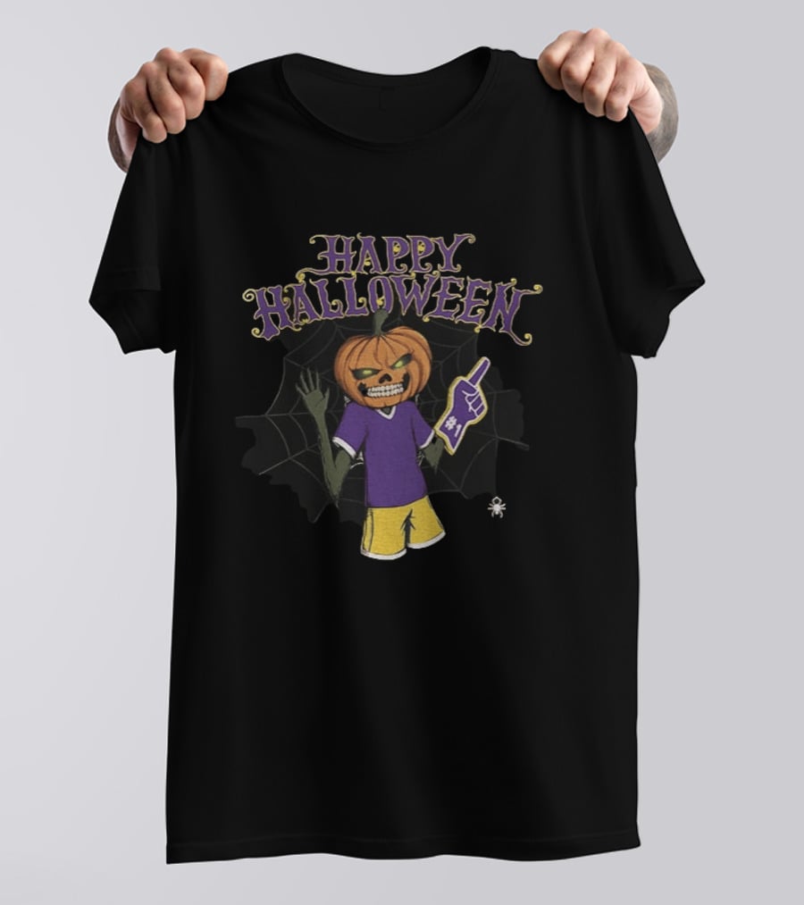 Tiger Lanny Happy Halloween Pumpkin Head Jack O' Lantern Rivalry T-Shirt