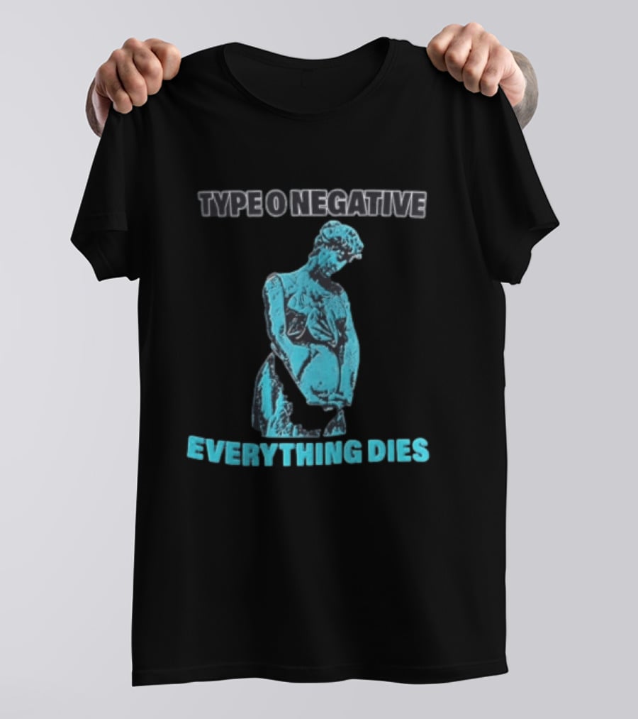 Type O Negative Everything Dies Blue Statue T-Shirt