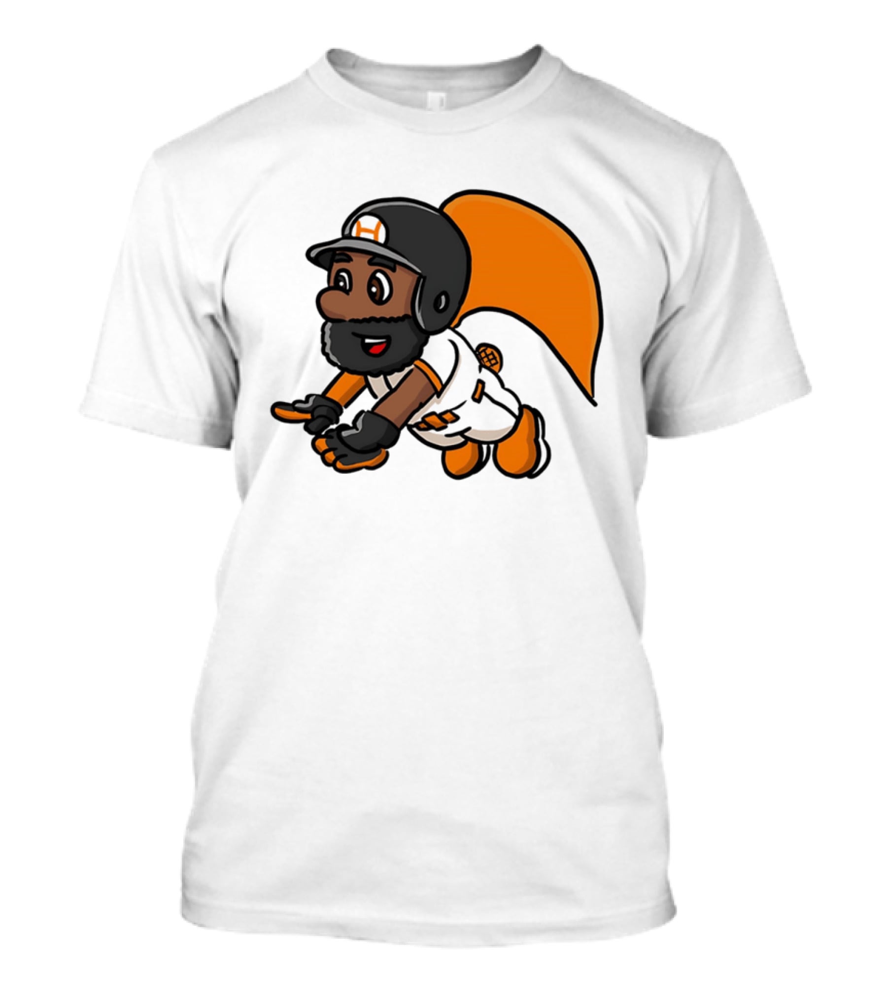 Super Baseball Bros Diving Catch Gamer Parody Superhero Player T-Shirt