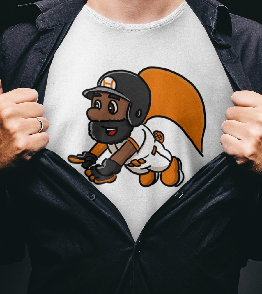 Super Baseball Bros Diving Catch Gamer Parody Superhero Player T-Shirt