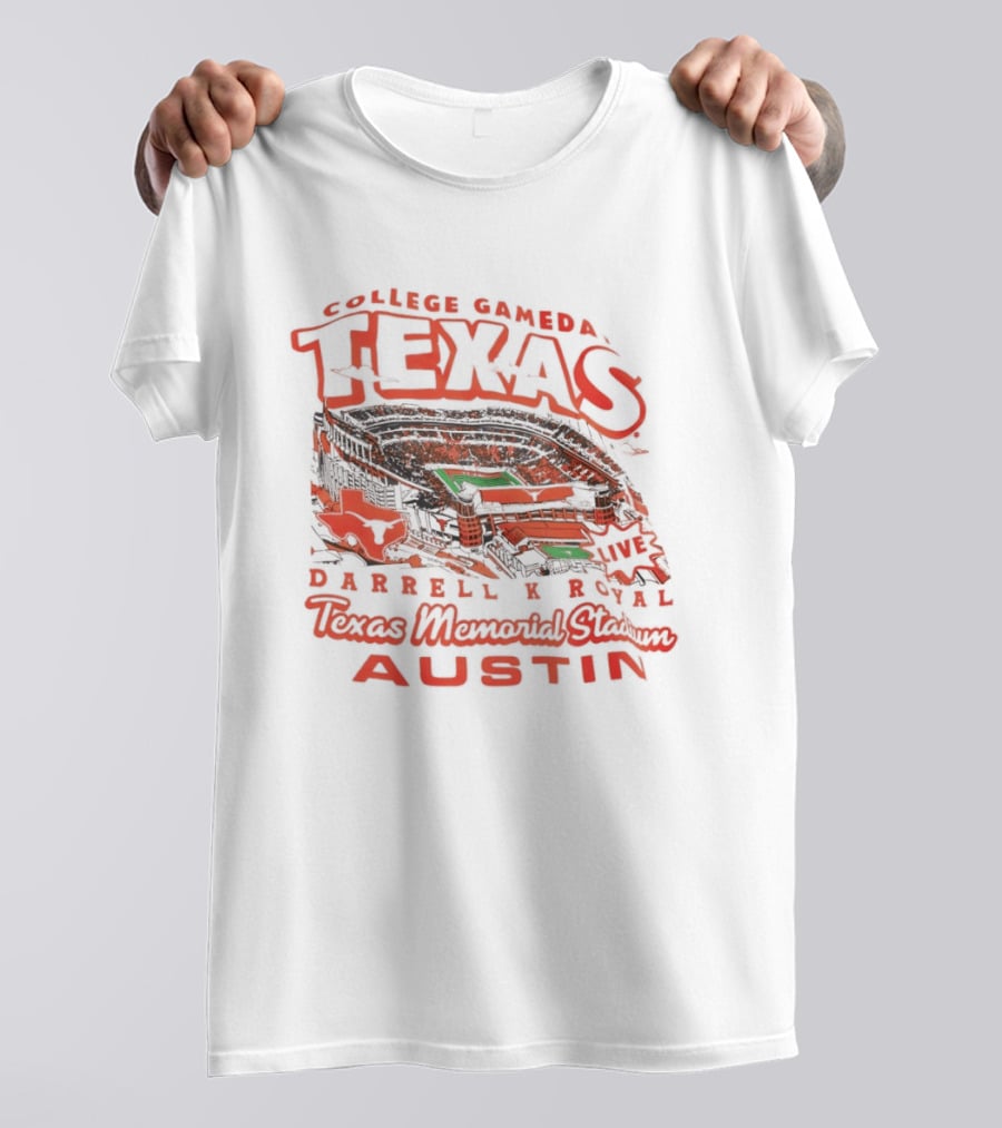 Texas Longhorns College Gameday Darrell K Royal Memorial Stadium Austin September 2026 T-Shirt