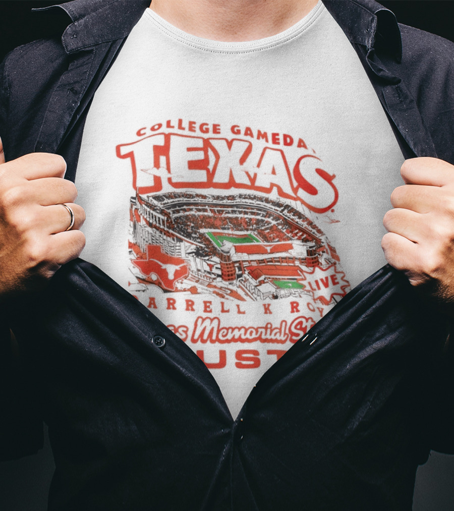 Texas Longhorns College Gameday Darrell K Royal Memorial Stadium Austin September 2026 T-Shirt
