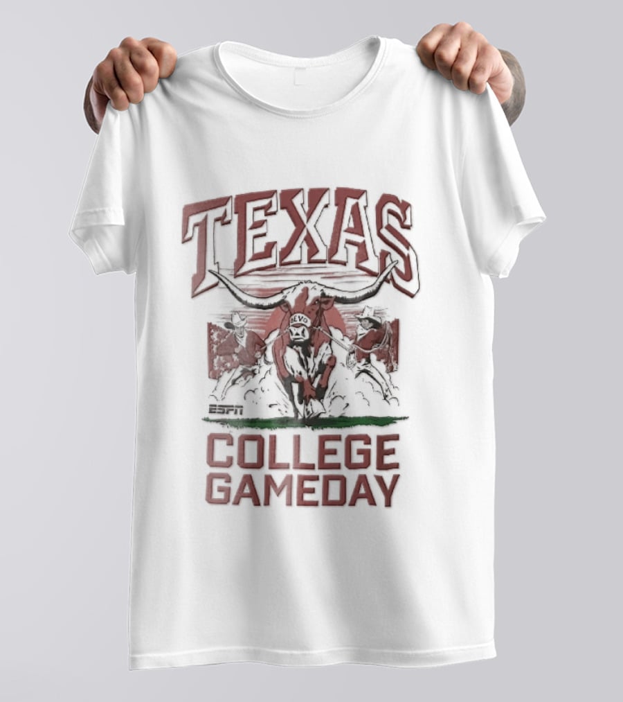 Texas Longhorns Bevo Bull NCAA College Gameday Arena T-Shirt