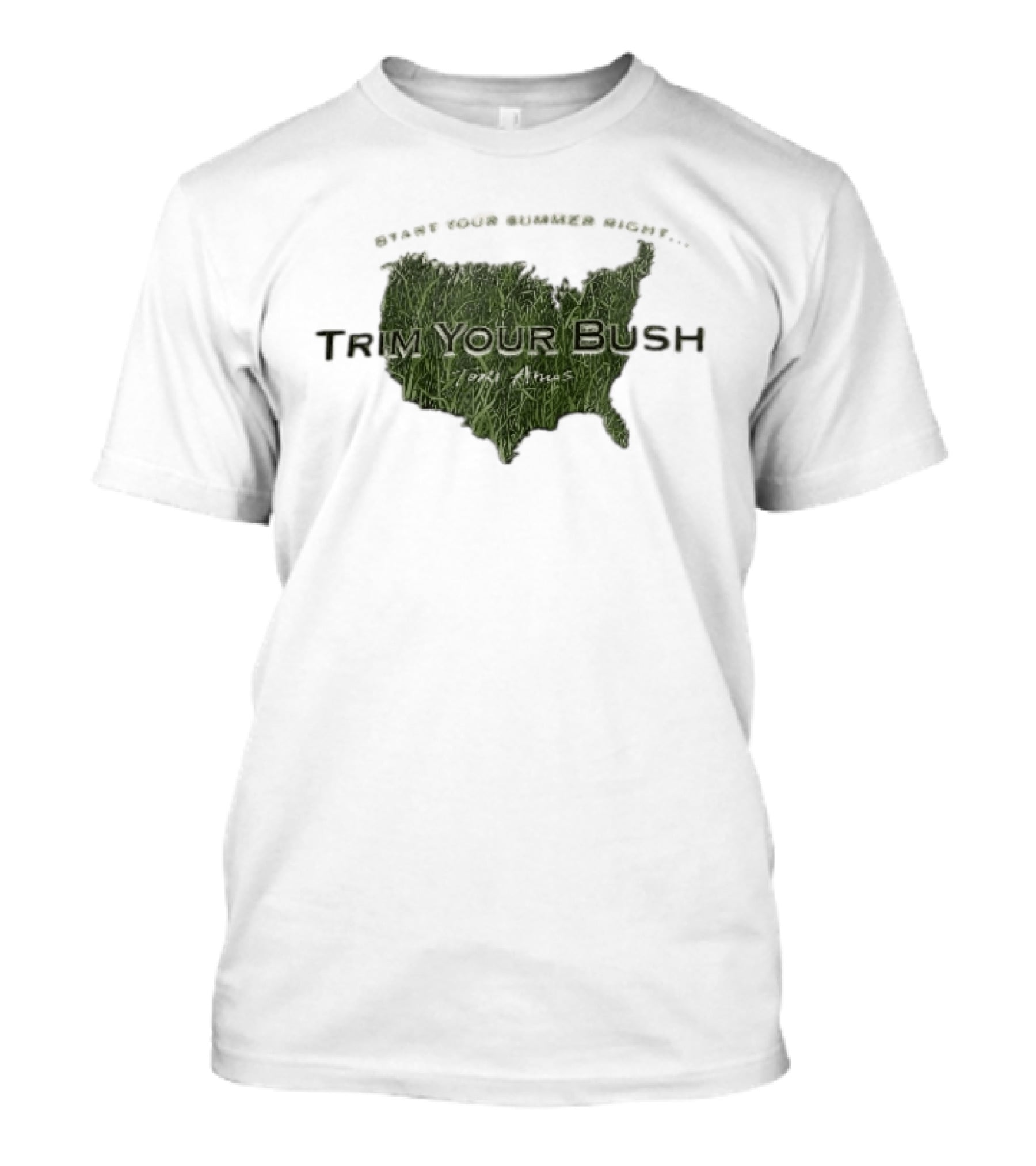 Start Your Summer Right Trim Your Bush Tori Amos USA Map T-Shirt