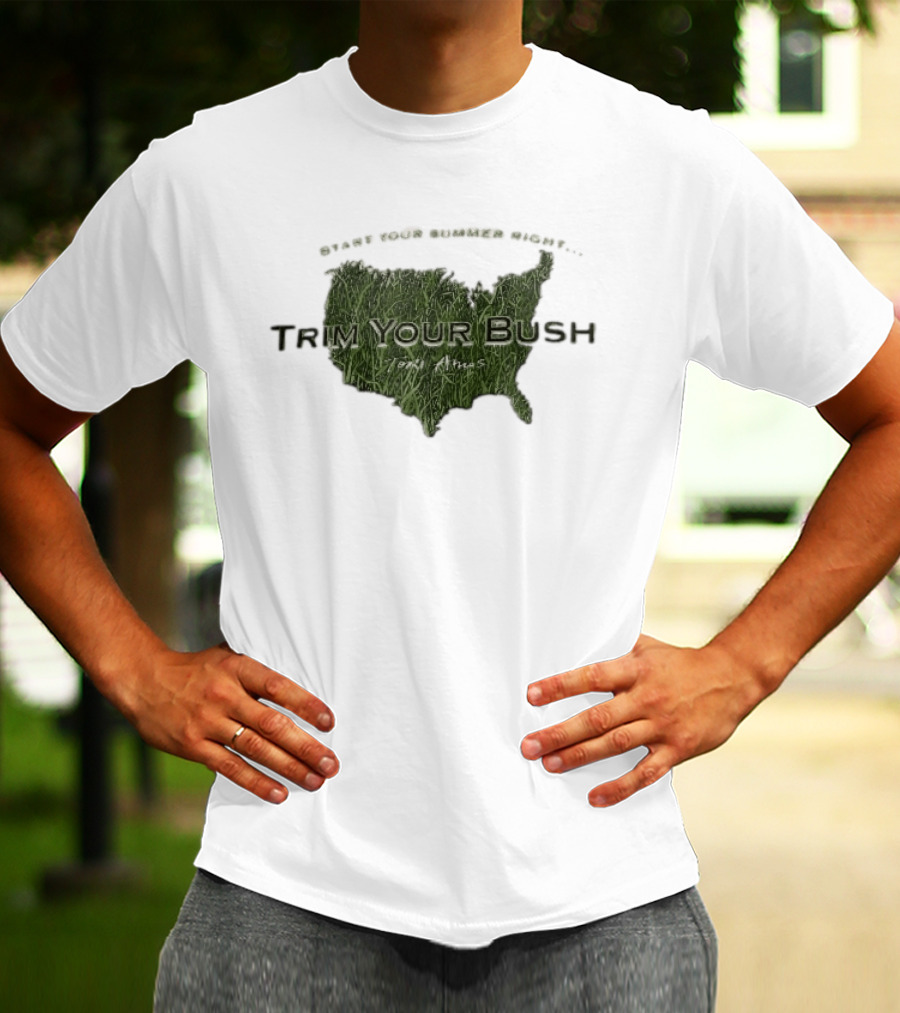 Start Your Summer Right Trim Your Bush Tori Amos USA Map T-Shirt