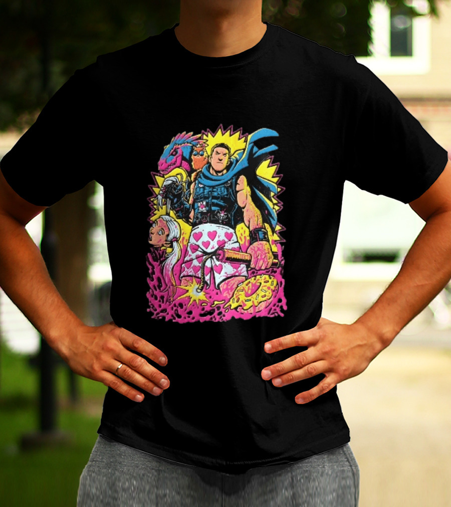 Goddamnit Donut Miss Me Matt Dinniman Neon Warrior Heart Boxers Dinosaur Cat T-Shirt