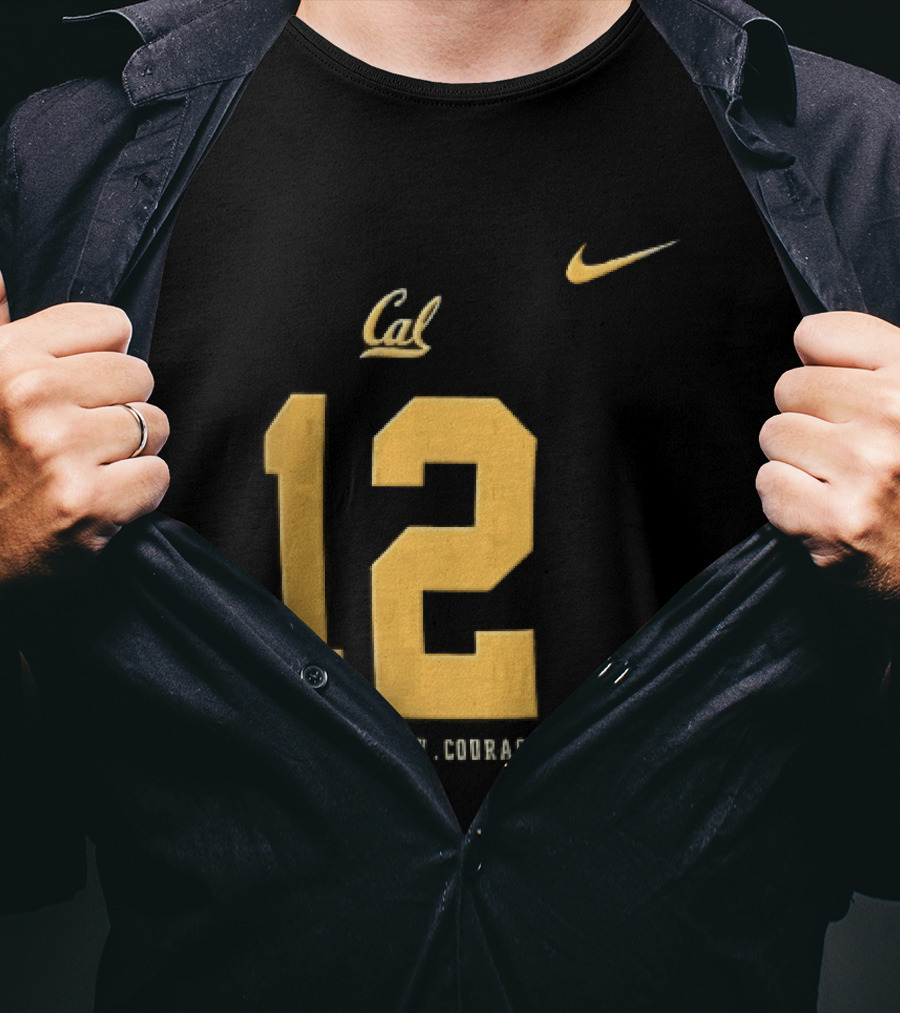 California Golden Bears Number 12 Nike Faith Humility Courage T-Shirt