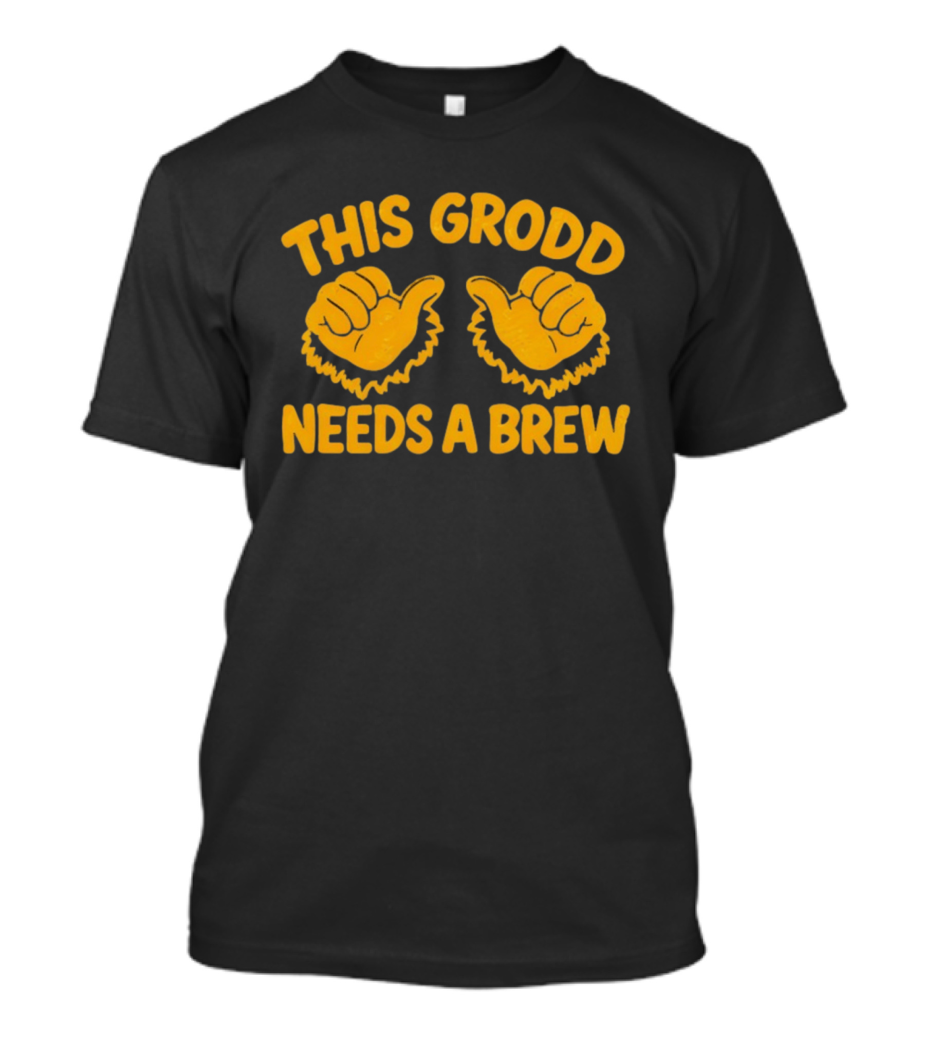 This Grodd Needs A Brew Funny Gorilla Grodd Thumbs Up T-Shirt