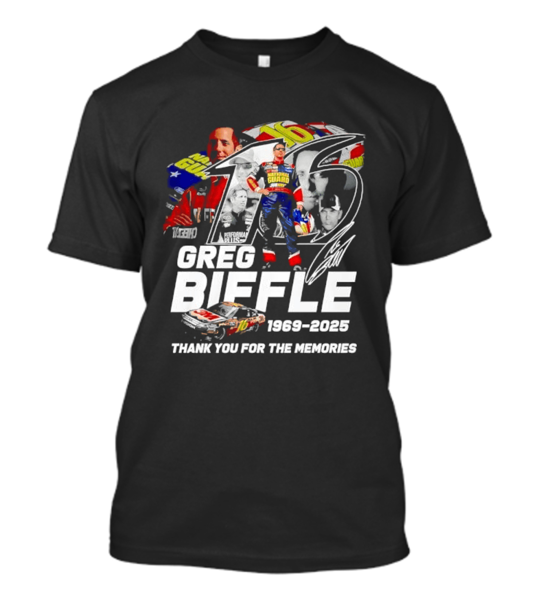 Greg Biffle 1969 2025 NASCAR Racing Career Thank You For The Memories T-Shirt