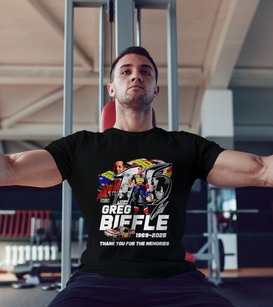 Greg Biffle 1969 2025 NASCAR Racing Career Thank You For The Memories T-Shirt