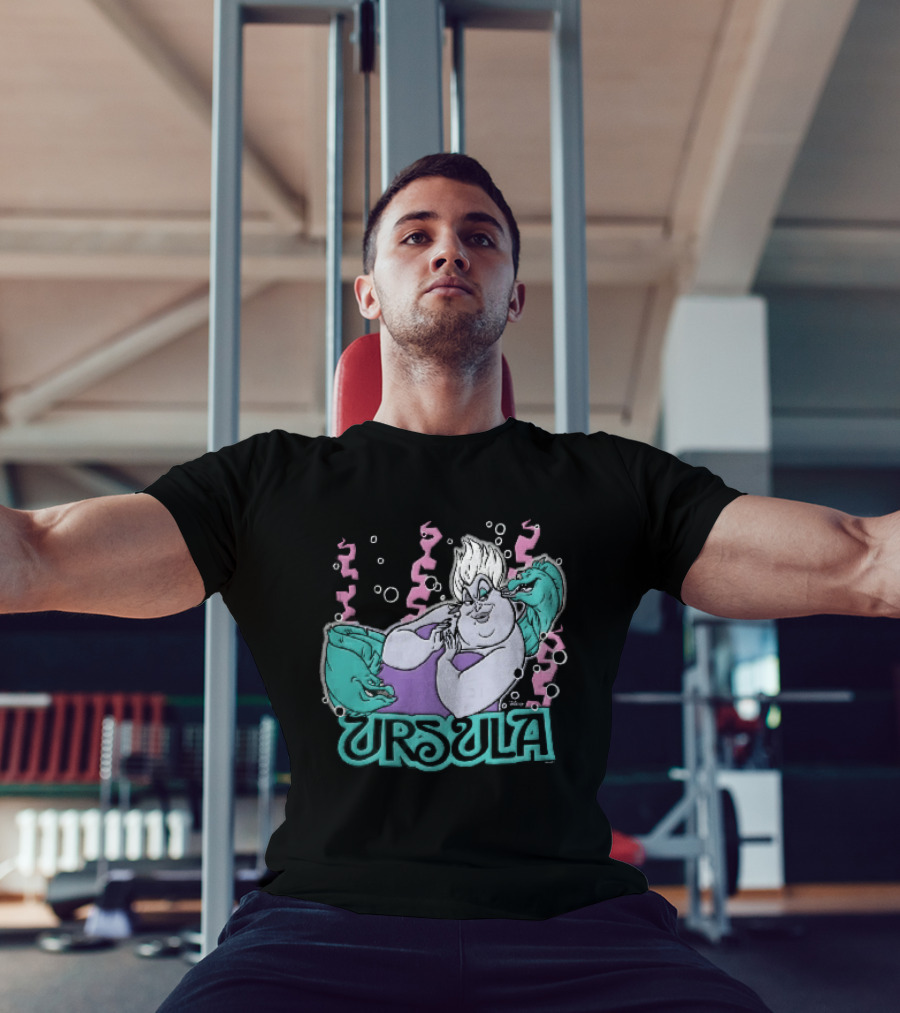 Disney Ursula Sea Witch Villain Eels Bubbles Seaweed T-Shirt