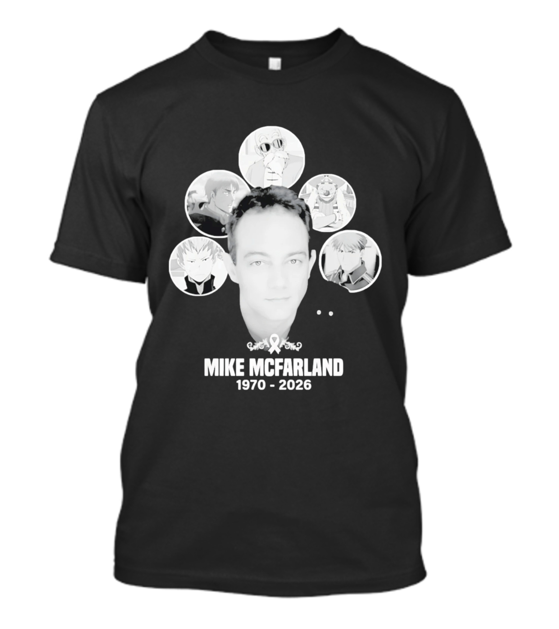 Mike McFarland 1970 2026 Anime Characters T-Shirt