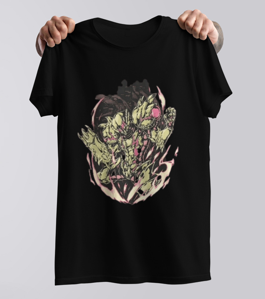 Metroid Samus Aran Suit Glowing Aura Halftone Powering Up T-Shirt
