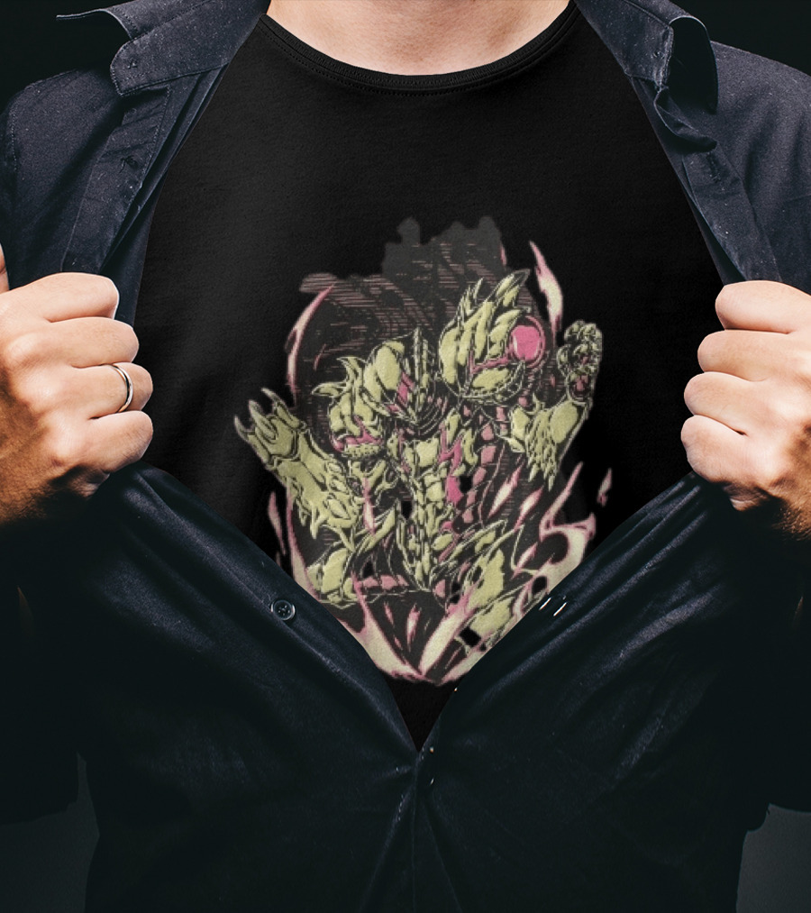 Metroid Samus Aran Suit Glowing Aura Halftone Powering Up T-Shirt