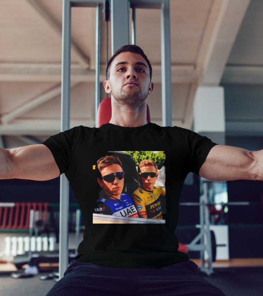 UAE Team Emirates And Jumbo Visma Cycling Rivals Tadej Pogačar Jonas Vingegaard T-Shirt