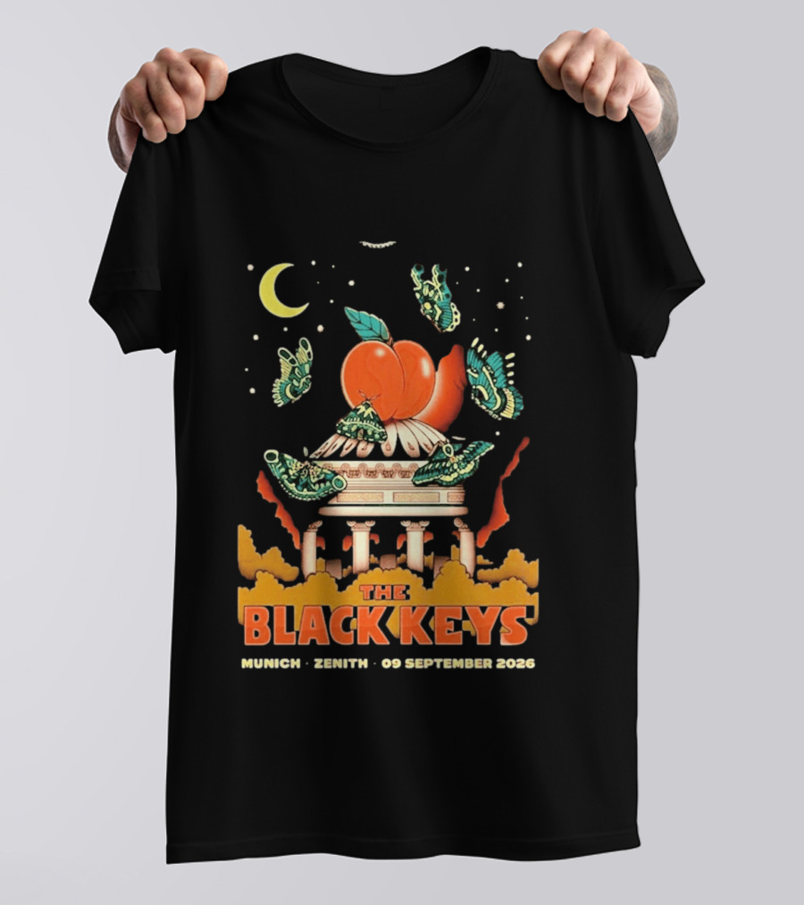 The Black Keys Peaches N Kream World Tour Munich Zenith September 2026 T-Shirt
