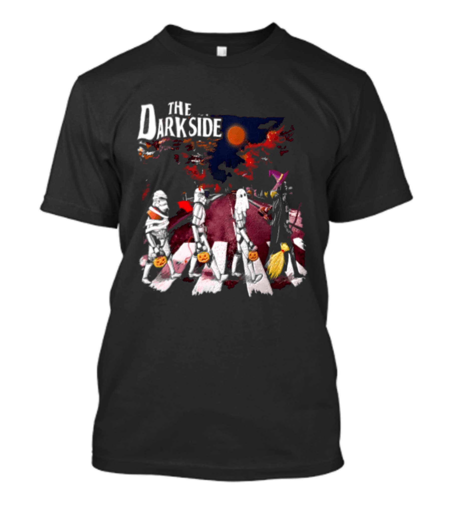 The Dark Side Star Wars Stormtroopers Darth Vader Halloween Pumpkin Parade T-Shirt