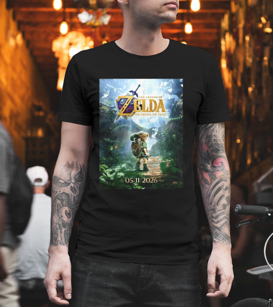 The Legend Of Zelda Ocarina Of Time 05/11/2026 Nitendo Switch 2 Release T-Shirt