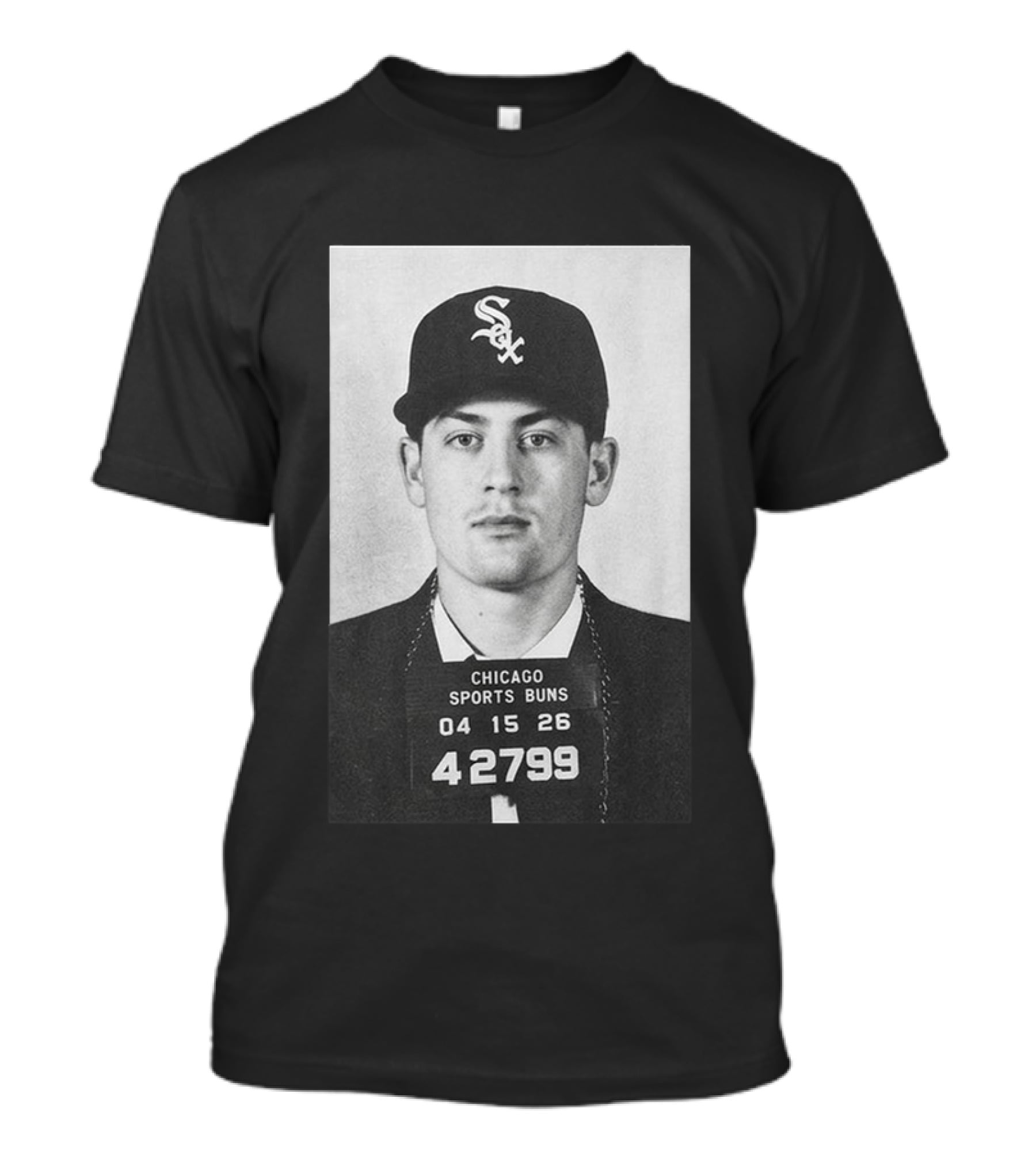 Tristan Peters Chicago Sports Bums Sam Antonacci White Sox Shot T-Shirt