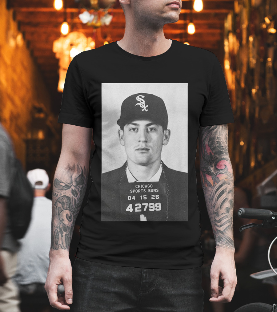Tristan Peters Chicago Sports Bums Sam Antonacci White Sox Shot T-Shirt